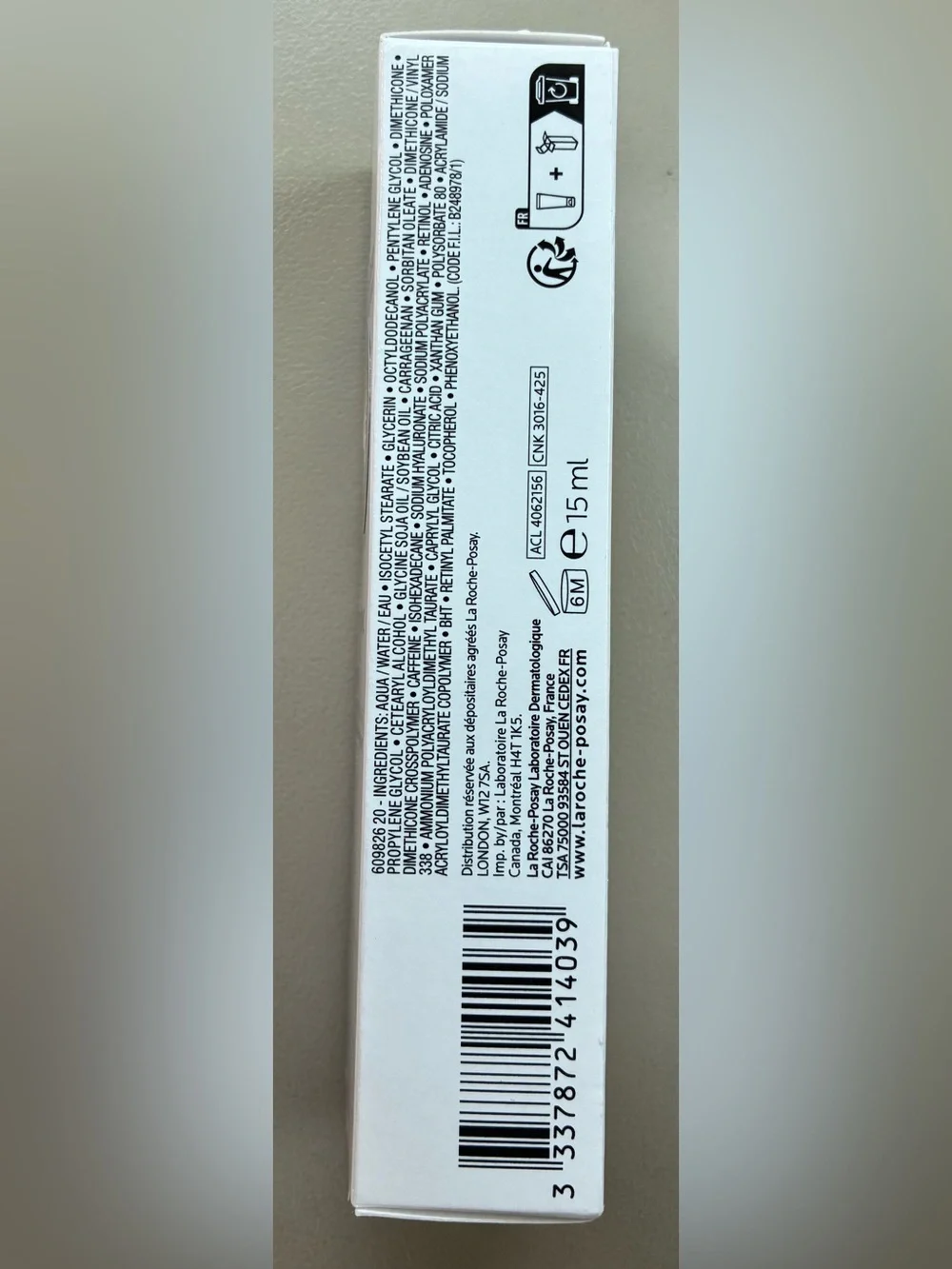 La Roche-Posay Redermic Retinol Eye Cream - White